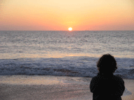 Darlene Jordan LCSW, LLC - Happiness Therapist and Coach watching the sun rise on the beach.
